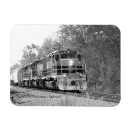 Herfst Train B&W Autumn Scene Souvenir Fridge Magneet