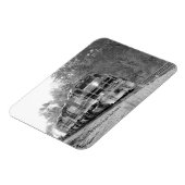 Herfst Train B&W Autumn Scene Souvenir Fridge Magneet (Linkerzijde)