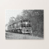 Herfst training in B&W Picturesque Family Fun Puzz Legpuzzel (Horizontaal)