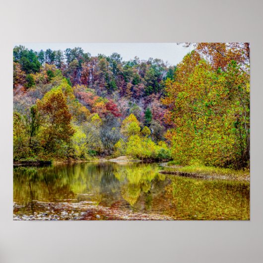Herfst Tranquiliteit Poster (Voorkant)