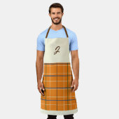 Herfst Treat Plaid Sinaasappel Chocolate Cream Blu Schort (Gedragen)