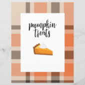 Herfst Treat Tabel Poster (Voorkant)