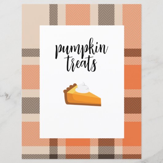 Herfst Treat Tabel Poster (Voorkant)