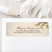 Herfst Tree bladeren en takken rustieke bruiloft Etiket (Insitu)