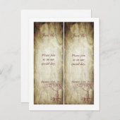 Herfst Tree Bladwijzer Sla de datum op Aankondigingskaart (Voorkant / Achterkant)