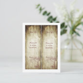 Herfst Tree Bladwijzer Sla de datum op Aankondigingskaart (Staand voorkant)