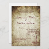 Herfst Tree bruiloft uitnodiging (Voorkant / Achterkant)