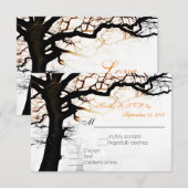 Herfst Tree RSVP Kaartje (Voorkant / Achterkant)
