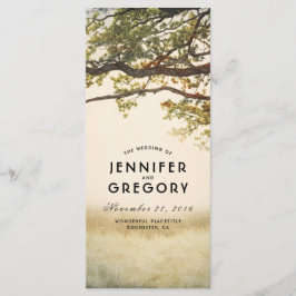 Herfst Tree takken rustieke bruiloft programma's