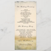 Herfst Tree takken rustieke bruiloft programma's (Achterkant)