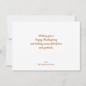 Herfst Tree Vakantie Herfst Thanksgiving Kaart (Achterkant)