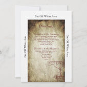 Herfst Tree Wedding Direction Card Kaart (Voorkant)