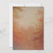 Herfst Trees and String Lights Vrijgezellenfeest Kaart (Achterkant)