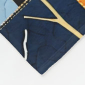 Herfst Trees Autumn Leaves Kleuren Patchwork Patro Fleece Deken (Hoek)