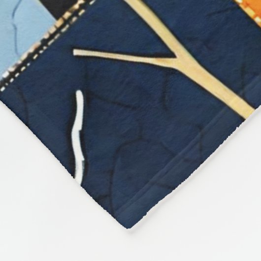 Herfst Trees Autumn Leaves Kleuren Patchwork Patro Fleece Deken (Hoek)