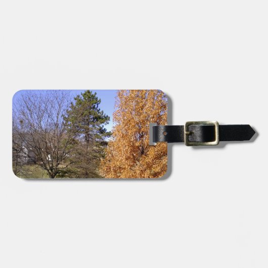 Herfst Trees Bagagelabel (Voorkant horizontaal)