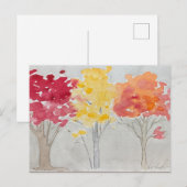 herfst Trees briefkaart (Voorkant / Achterkant)