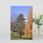 Herfst Trees Briefpapier (Staand voorkant)