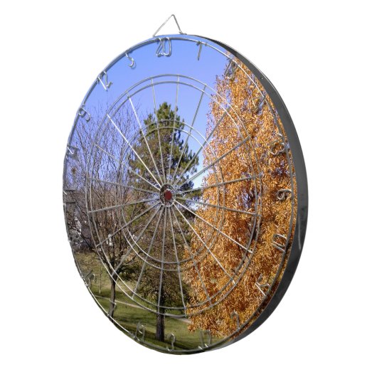 Herfst Trees Dartbord (Voorkant Rechts)