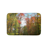 Herfst Trees en Blue Sky Autumn Natuur Fotografie Badmat (Voorkant)