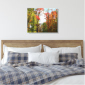 Herfst Trees en Blue Sky Autumn Natuur Fotografie Canvas Afdruk (Insitu (Slaapkamer))