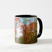 Herfst Trees en Blue Sky Autumn Natuur Fotografie Mok (Voorkant rechts)