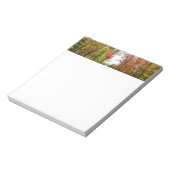 Herfst Trees en Blue Sky Autumn Natuur Fotografie Notitieblok (Linkerzijde)