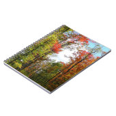 Herfst Trees en Blue Sky Autumn Natuur Fotografie Notitieboek (Linkerzijde)