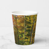 Herfst Trees en Blue Sky Autumn Natuur Fotografie Papieren Bekers (Rechts)