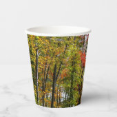 Herfst Trees en Blue Sky Autumn Natuur Fotografie Papieren Bekers (Voorkant)