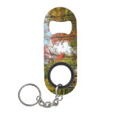 Herfst Trees en Blue Sky Autumn Natuur Fotografie Sleutelhanger Flessenopener (Voorkant)