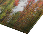 Herfst Trees en Blue Sky Autumn Natuur Fotografie Snijplank (Hoek)