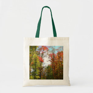Herfst Trees en Blue Sky Autumn Natuur Fotografie Tote Bag