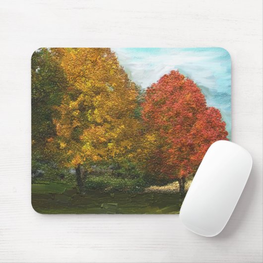 Herfst Trees Mousepad Muismat (Met muis)