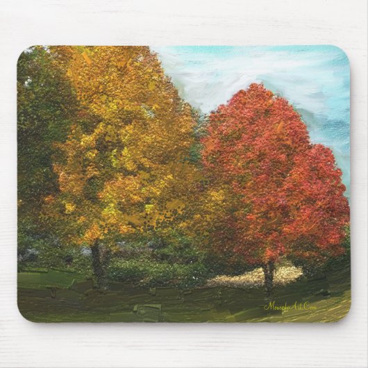 Herfst Trees Mousepad Muismat (Voorkant)