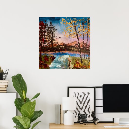 "Herfst Trees: Poster (Thuiskantoor)