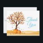 Herfst Trees Pumpkin Dank u wel Bedankkaart<br><div class="desc">Herfst Trees Pumpkin bedankt je kaart. Witte achtergrond. Blauwe woorden. Liefde en Bedankt,  mooie scriptlettertypen. Voeg je bericht achteraan toe of laat leeg en schrijf handmatig. Voor verdere aanpassing,  te klikken gelieve de knoop "van de Aanpassing het"en ons ontwerphulpmiddel te gebruiken om deze sjabloon te wijzigen.</div>