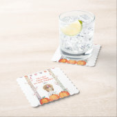 Herfst Trees Pumpkins Turkey Thanksgiving Party Kartonnen Onderzetters (Insitu)