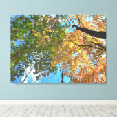 Herfst Treetops LG Canvas Print (Insitu (Houten vloer))