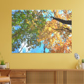 Herfst Treetops LG Canvas Print (Insitu (Woonkamer))