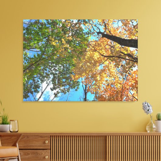 Herfst Treetops LG Canvas Print (Insitu (Woonkamer))