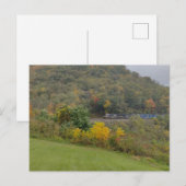 herfst trein briefkaart (Voorkant / Achterkant)