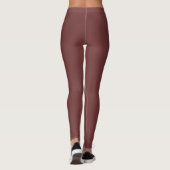 Herfst Trend Kleur Mahonie Solid Leggings (Achterkant)