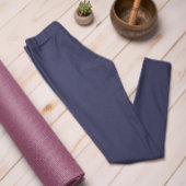 Herfst Trend Kleur Navy Blue Solid Leggings