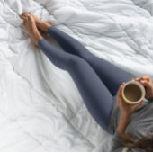 Herfst Trend Kleur Navy Blue Solid Leggings