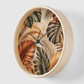 Herfst Tropisch Monstera Botanisch Patroon (Hoek)