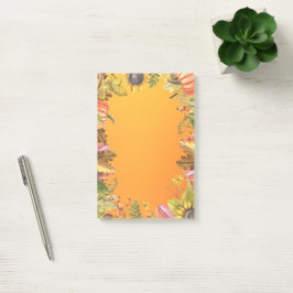 Herfst Trouwdag Esdoornbladeren Pompoen Zonnebloem Post-it® Notes