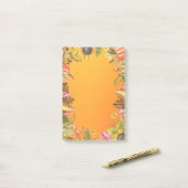 Herfst Trouwdag Esdoornbladeren Pompoen Zonnebloem Post-it® Notes (Op bureau)