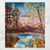  Herfst Trouwdag Wijnfles Labels Wijn Etiket (Enkel label)