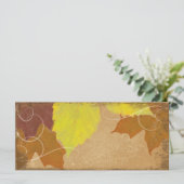  Herfst Trouwkerkprogramma Herfstbladeren Programmakaart (Staand voorkant)